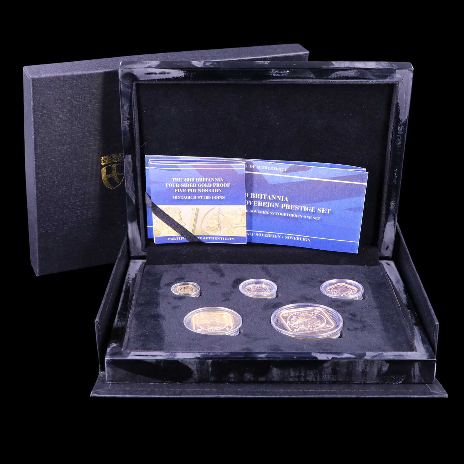 Lot 951 - The 2019 Britannia Four-Sided Gold Sovereign...