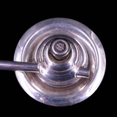 Lot 904 - A George V silver spirit kettle and stand,...