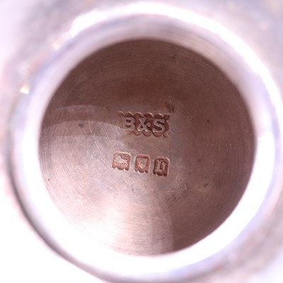Lot 904 - A George V silver spirit kettle and stand,...