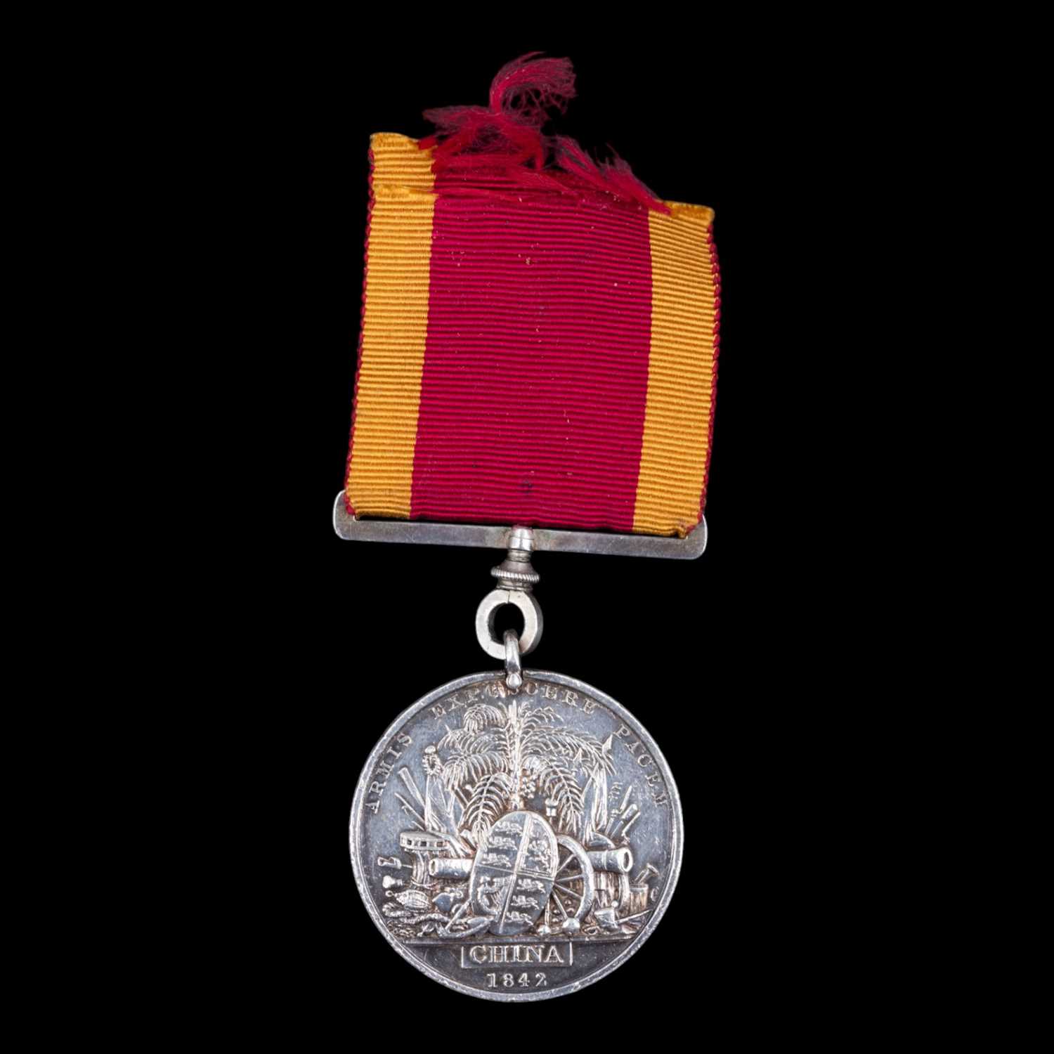 Lot 2 - An 1842 First China War Medal to Lieutenant E...