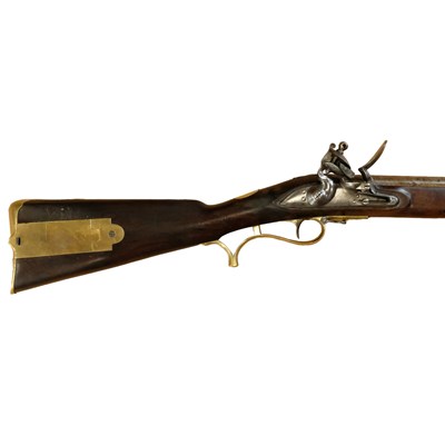 Lot 1310 - A George III volunteer Baker flintlock rifle...