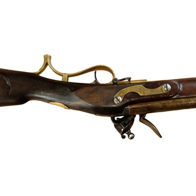 Lot 1310 - A George III volunteer Baker flintlock rifle...