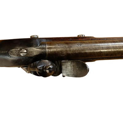 Lot 1310 - A George III volunteer Baker flintlock rifle...