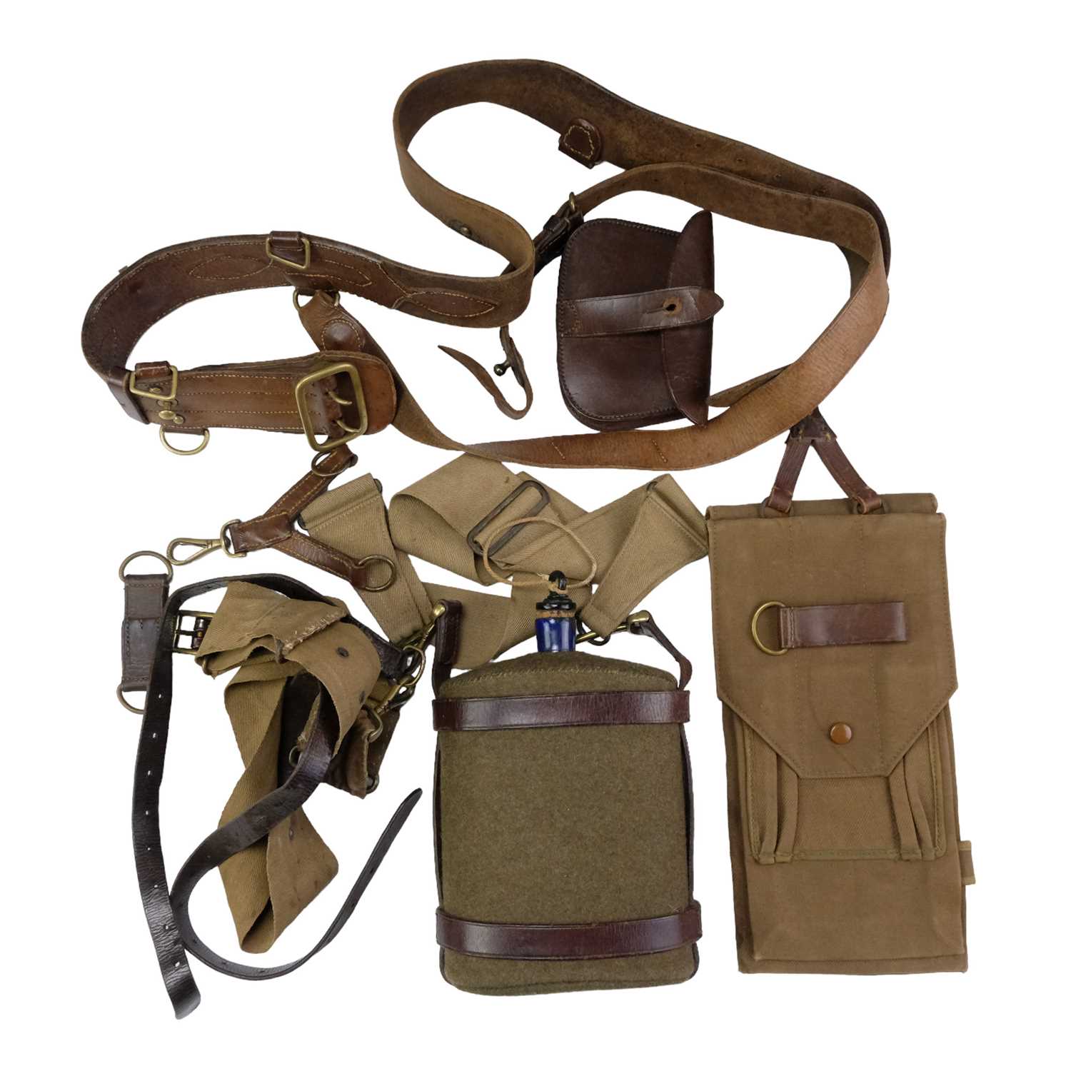 Lot 1111 - A group of British Army officers Sam Browne...