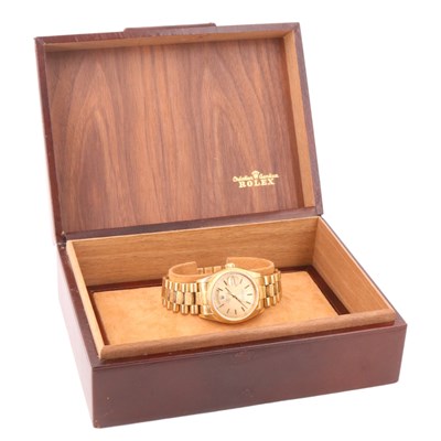 Lot 1128 - A Rolex 18 ct gold Oyster Perpetual Day-Date...