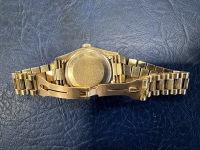 Lot 1128 - A Rolex 18 ct gold Oyster Perpetual Day-Date...