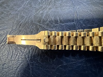 Lot 1128 - A Rolex 18 ct gold Oyster Perpetual Day-Date...