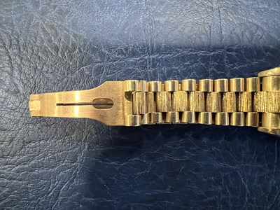 Lot 1128 - A Rolex 18 ct gold Oyster Perpetual Day-Date...