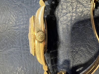 Lot 1128 - A Rolex 18 ct gold Oyster Perpetual Day-Date...