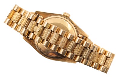 Lot 1128 - A Rolex 18 ct gold Oyster Perpetual Day-Date...