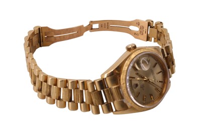 Lot 1128 - A Rolex 18 ct gold Oyster Perpetual Day-Date...