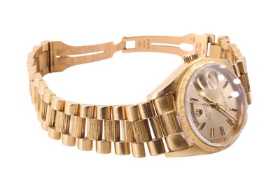 Lot 1128 - A Rolex 18 ct gold Oyster Perpetual Day-Date...