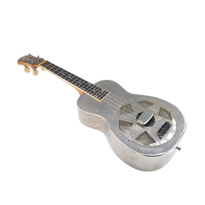 Lot 679 - A George Formby owned National steel resonator...