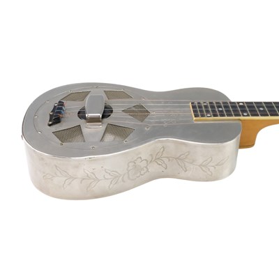 Lot 679 - A George Formby owned National steel resonator...