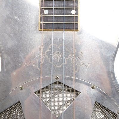 Lot 679 - A George Formby owned National steel resonator...