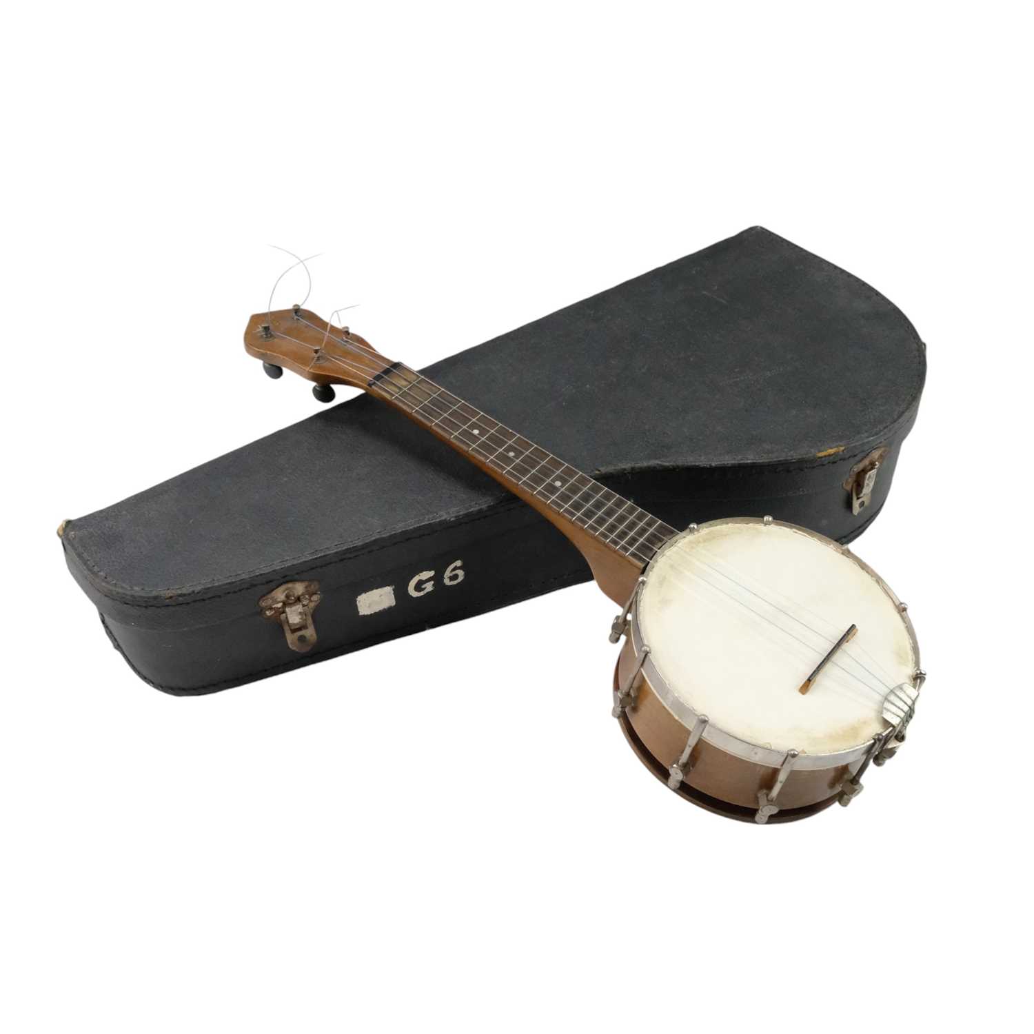 Lot 680 - A George Formby owned "The Gibson" UB-1 banjo...