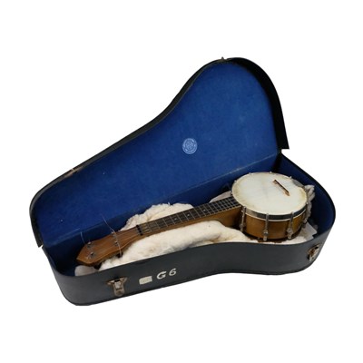 Lot 680 - A George Formby owned "The Gibson" UB-1 banjo...