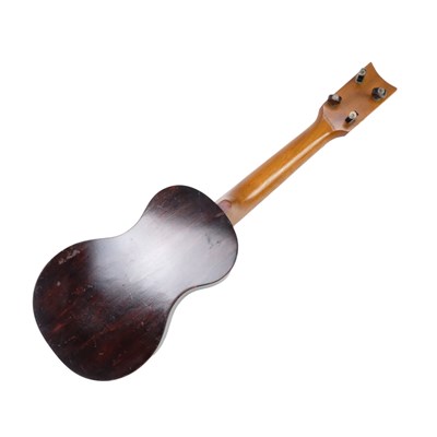 Lot 682 - A George Formby owned La Foley ukulele, the...