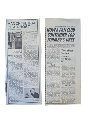 Lot 682 - A George Formby owned La Foley ukulele, the...