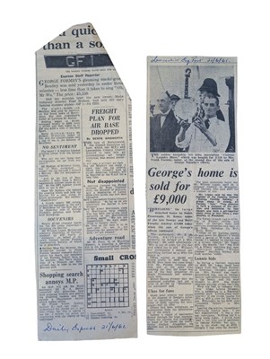 Lot 682 - A George Formby owned La Foley ukulele, the...