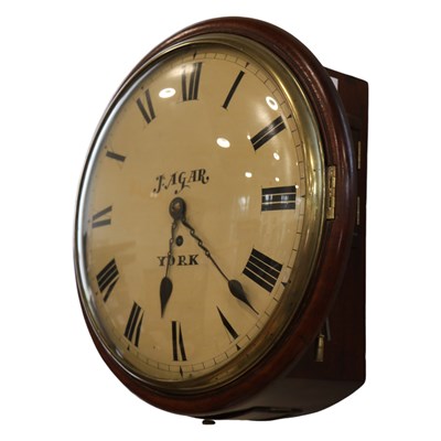 Lot 1345 - A 19th Century mahogany dial clock by John...