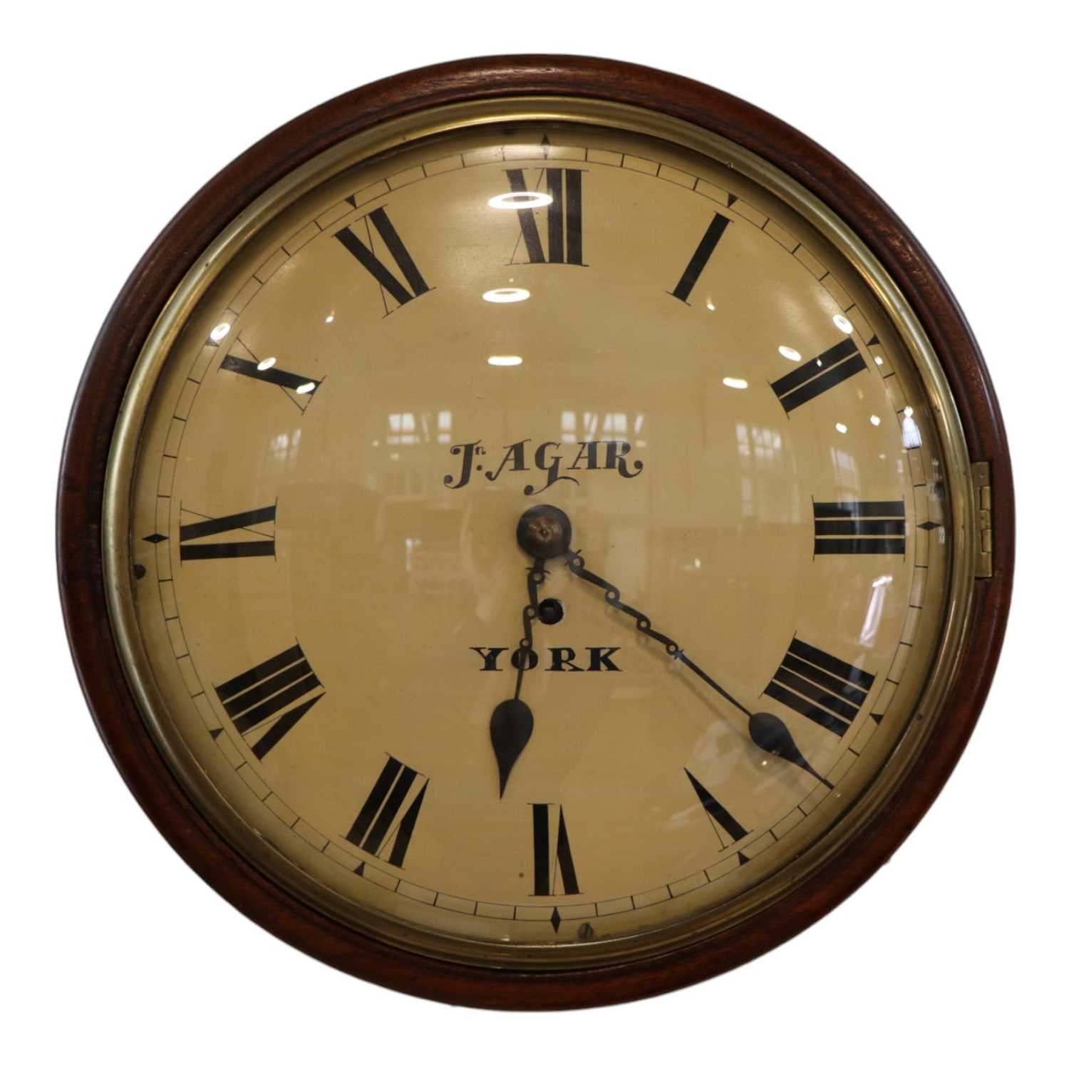 Lot 1345 - A 19th Century mahogany dial clock by John...