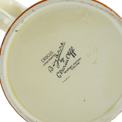 Lot 812 - A Clarice Cliff Bizarre "Crocus" pattern...