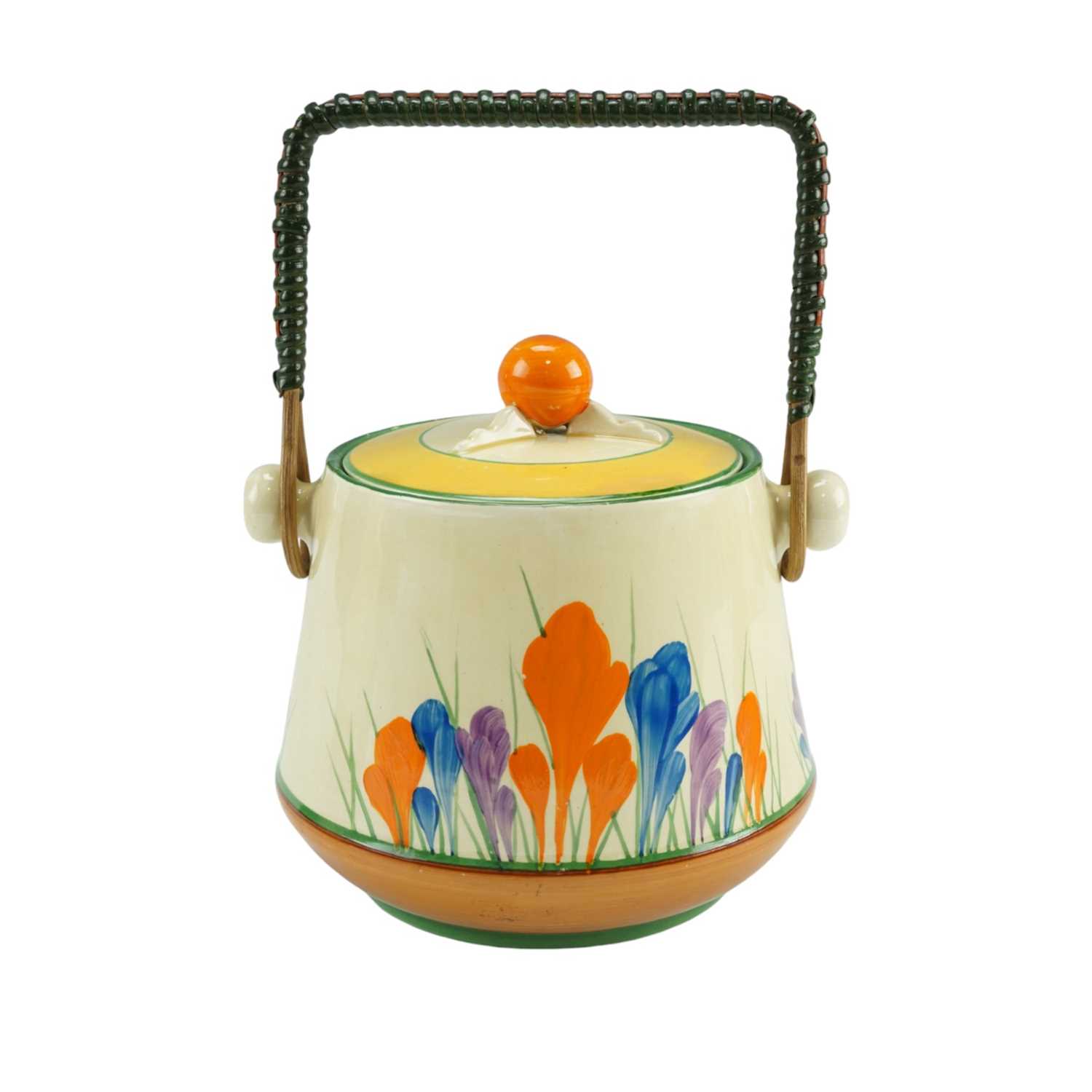 Lot 814 - A Clarice Cliff Bizarre "Crocus" pattern...