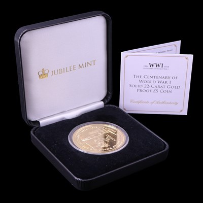 Lot 1045 - The Centenary of World War I Solid 22-Carat...