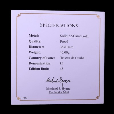 Lot 1045 - The Centenary of World War I Solid 22-Carat...