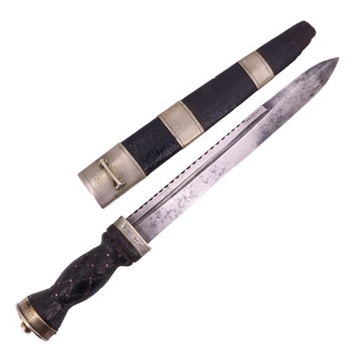 Lot 949 - A Victorian Scottish Rifles piper's dirk by...
