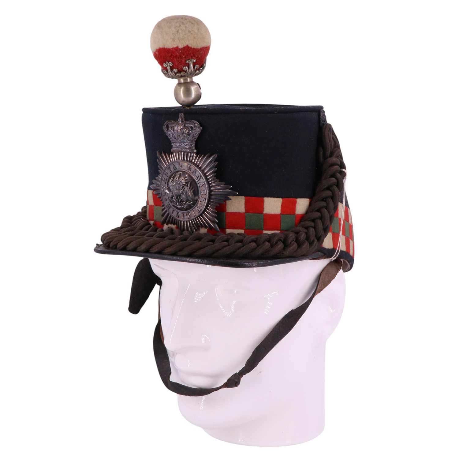 Lot 933 - A Victorian 1st Royal Lanark Militia shako