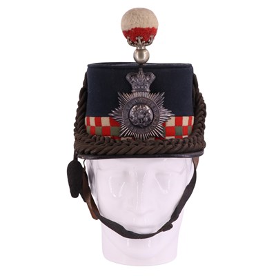 Lot 933 - A Victorian 1st Royal Lanark Militia shako