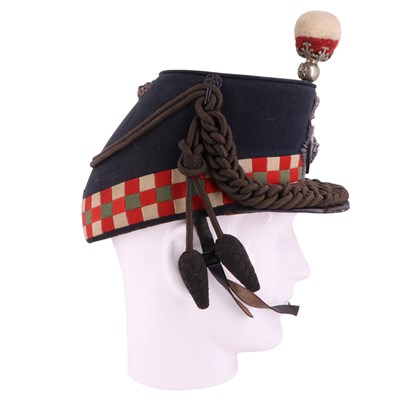 Lot 933 - A Victorian 1st Royal Lanark Militia shako