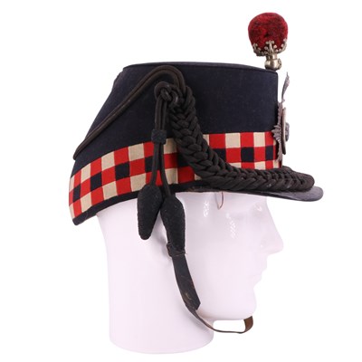 Lot 934 - A Victorian Renfrew Militia shako
