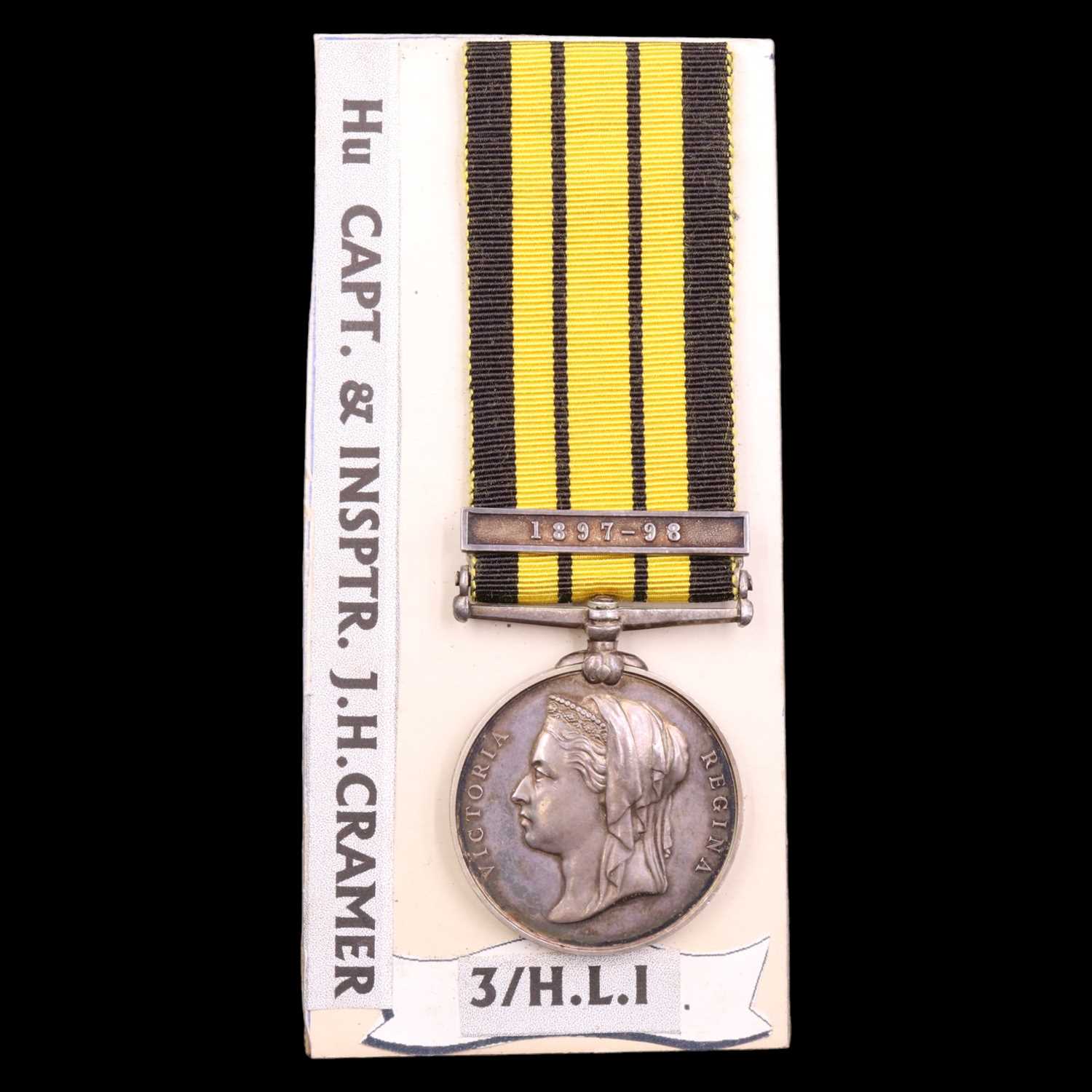 Lot 89 - An East and West Africa medal with 1897-98...