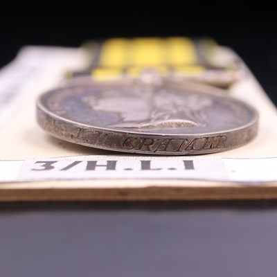 Lot 89 - An East and West Africa medal with 1897-98...