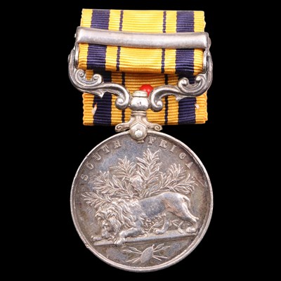 Lot 105 - A South Africa medal with 1877-8-9 clasp to...