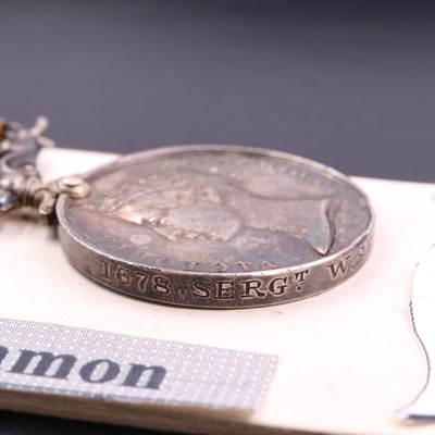 Lot 105 - A South Africa medal with 1877-8-9 clasp to...