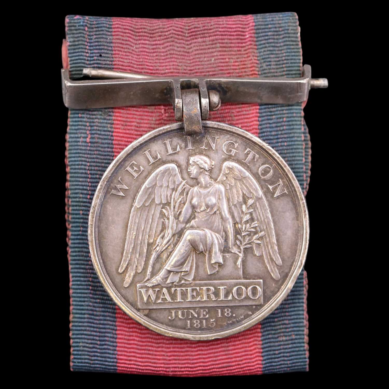 Lot 168 - A Waterloo medal to Alex Drumond, 92nd...