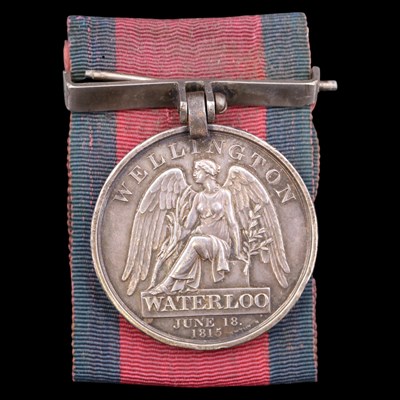 Lot 168 - A Waterloo medal to Alex Drumond, 92nd...