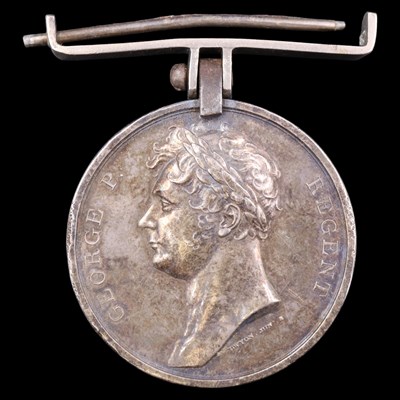 Lot 168 - A Waterloo medal to Alex Drumond, 92nd...