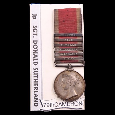 Lot 170 - A Military General Service medal with 6 clasps...
