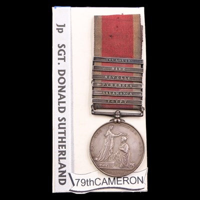 Lot 170 - A Military General Service medal with 6 clasps...