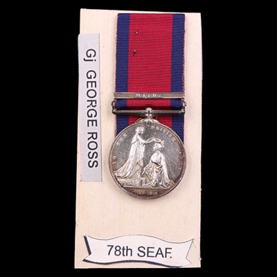 Lot 171 - A Military General Service medal with Maida...