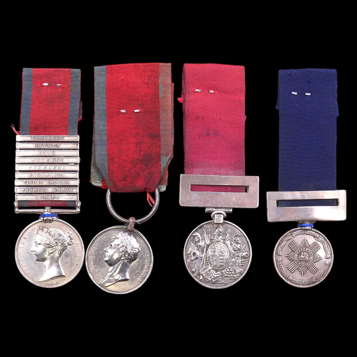 Lot 183 - A Waterloo medal, Military General Service...