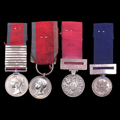Lot 183 - A Waterloo medal, Military General Service...