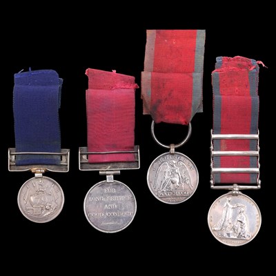 Lot 183 - A Waterloo medal, Military General Service...