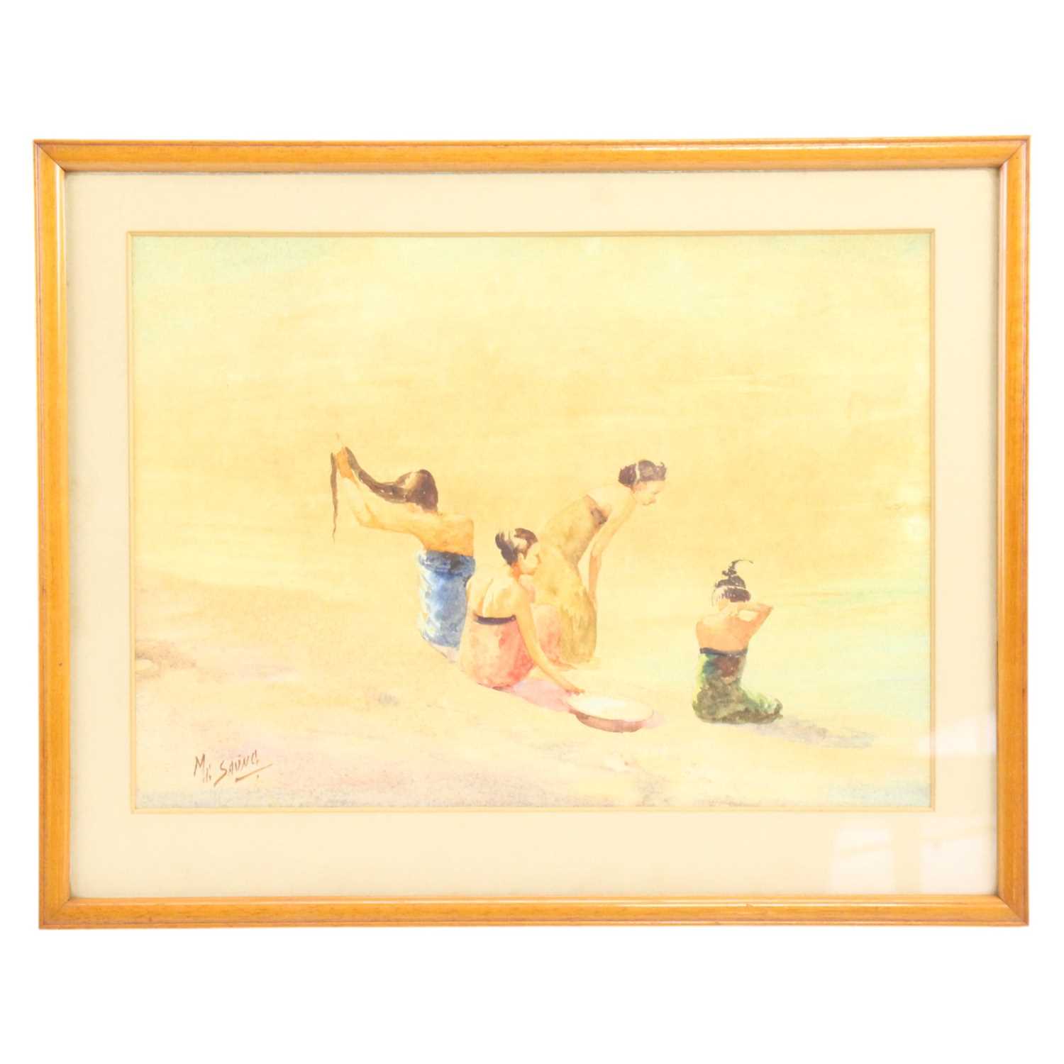 Lot 1273 - Saya Saung (Burmese, 1898 - 1952) A hazy study...