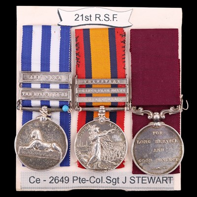 Lot 87 - An Egypt medal with two clasps, a Queen's...